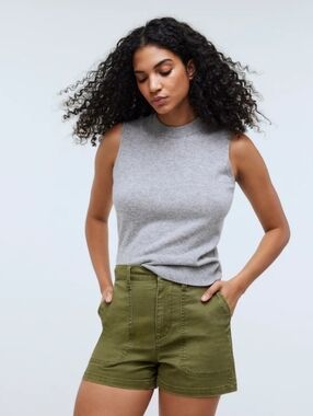 Madewell Olive Green The Perfect Vintage Fatigue Short Size 31
